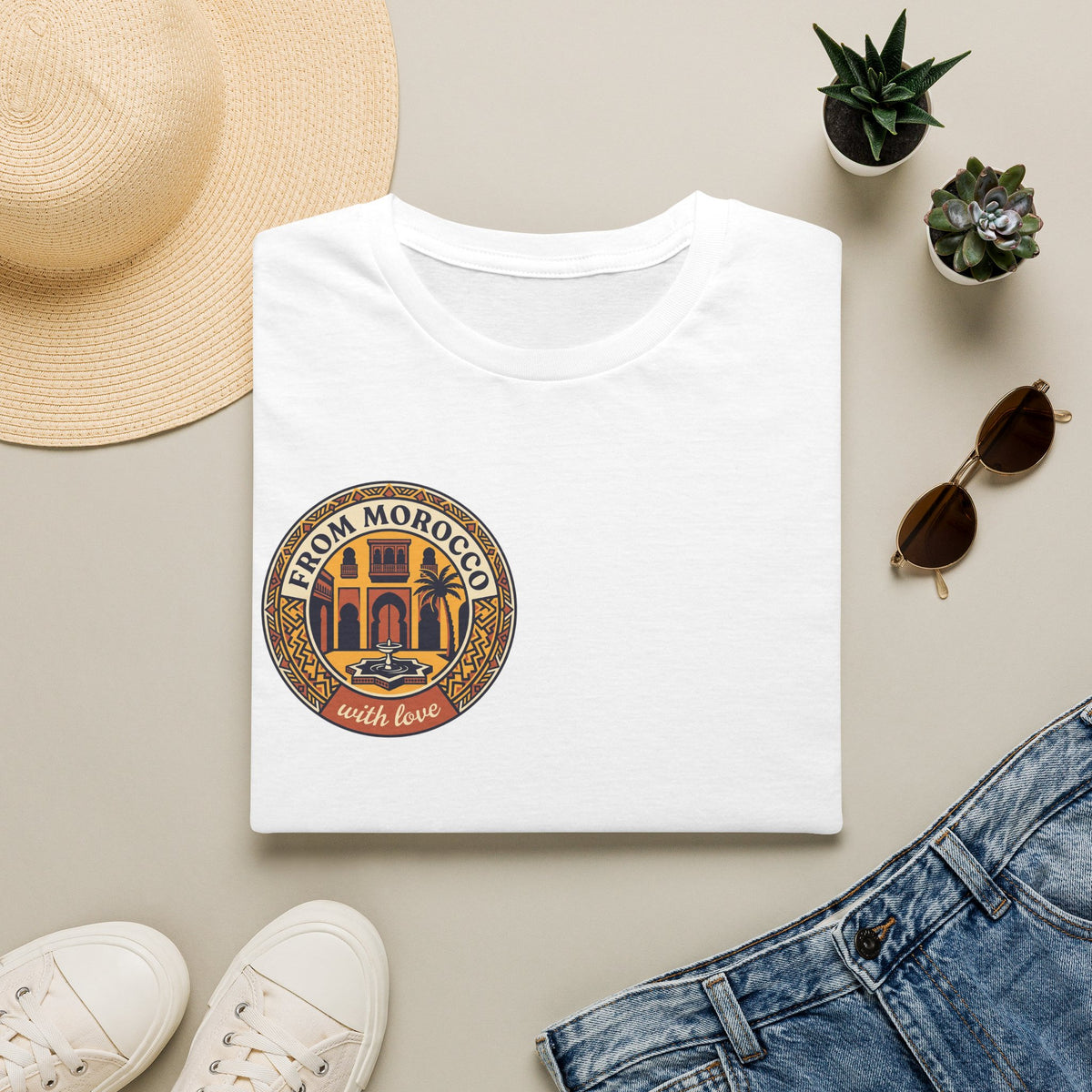 From Morocco With Love T-Shirt — Vintage Moroccan Travel Tee