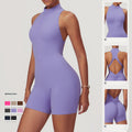 Combinaison de yoga zippée pour femme