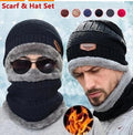 Ensemble bonnet et écharpe d'hiver