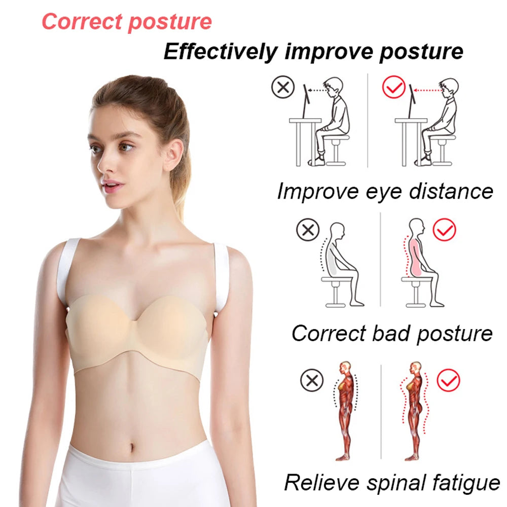 Correcteur de Posture Réglable – Un Dos Droit en 10 Secondes, Invisible sous les Vêtements