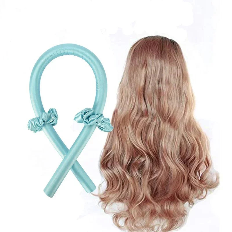 Kit Boucles Sans Chaleur – Bandeau en Satin pour des Boucles Parfaites Pendant la Nuit