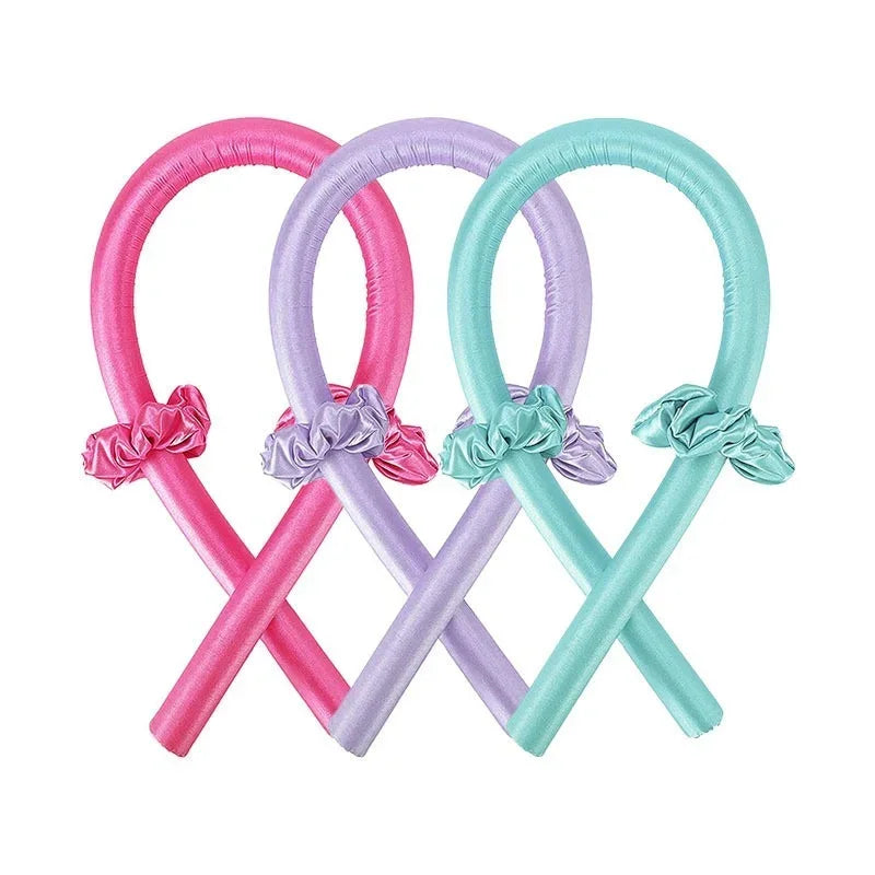 Kit Boucles Sans Chaleur – Bandeau en Satin pour des Boucles Parfaites Pendant la Nuit