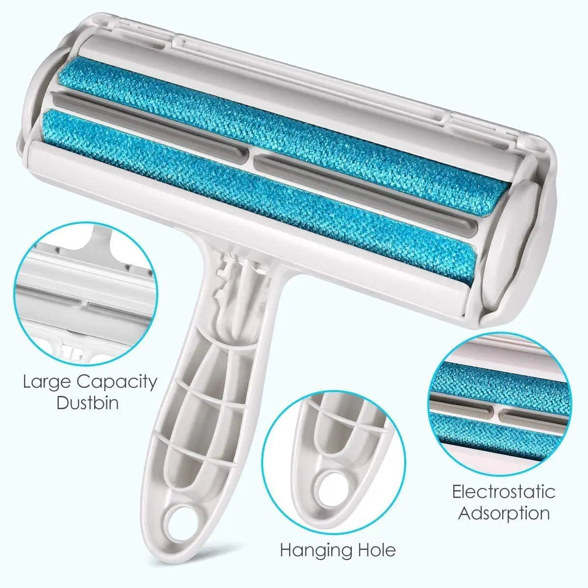 Brosse Anti-Poils Réutilisable Auto-Nettoyante – Enlève les Poils de Chien et Chat en un Seul Passage