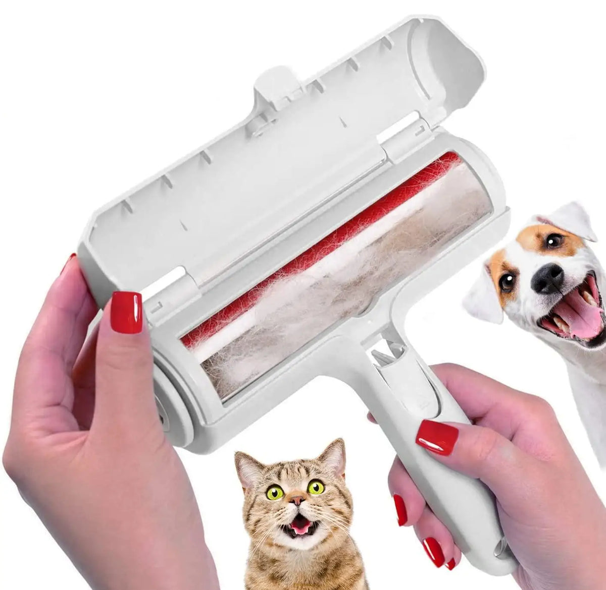 Brosse Anti-Poils Réutilisable Auto-Nettoyante – Enlève les Poils de Chien et Chat en un Seul Passage