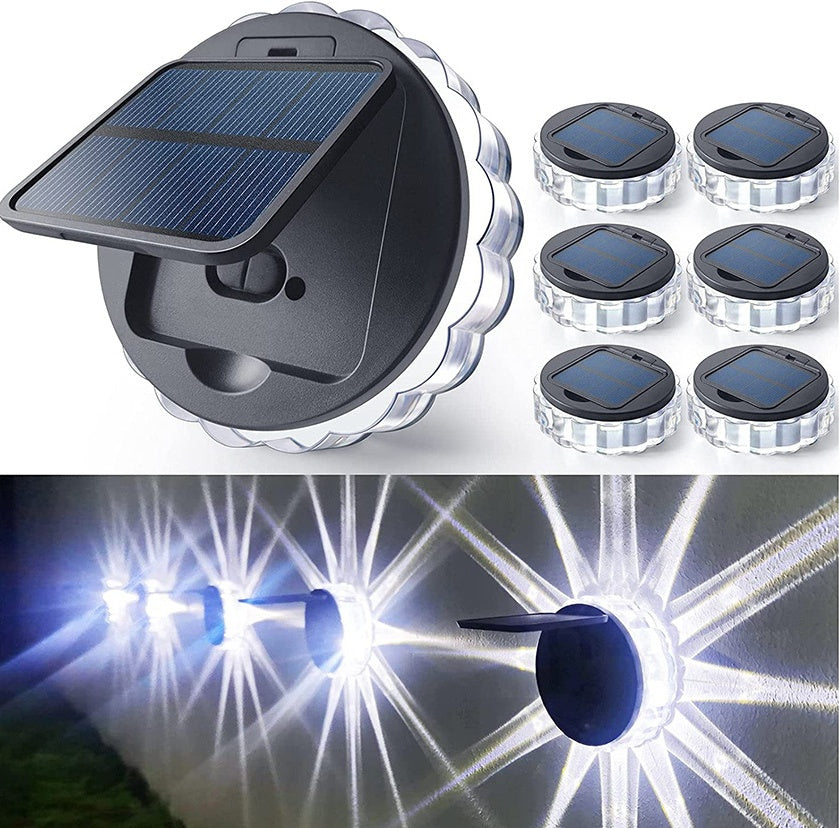 Lampe solaire murale pour clôture et jardin