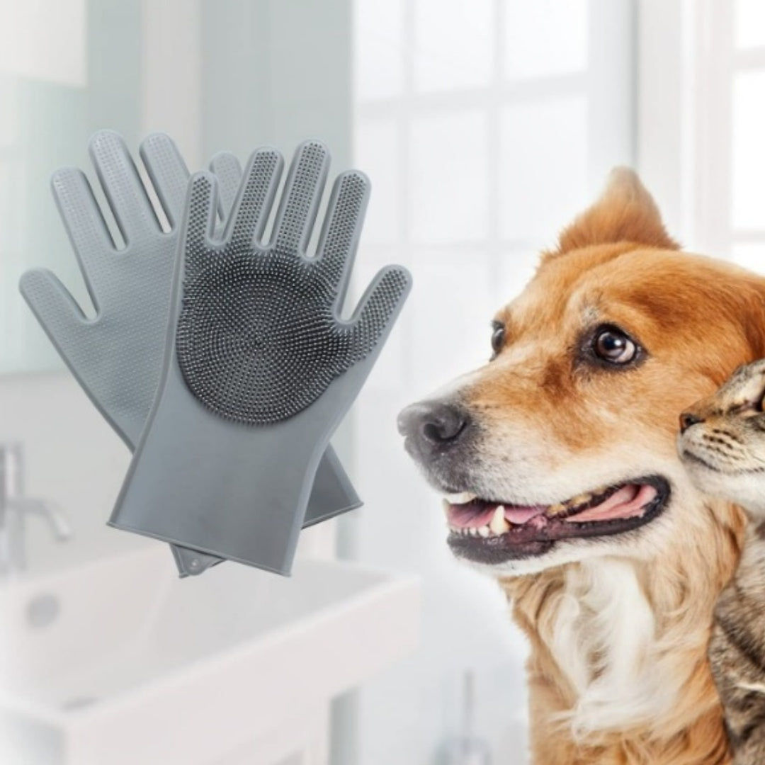 Gant de Toilettage Démêlant pour Chien et Chat – Massage Doux